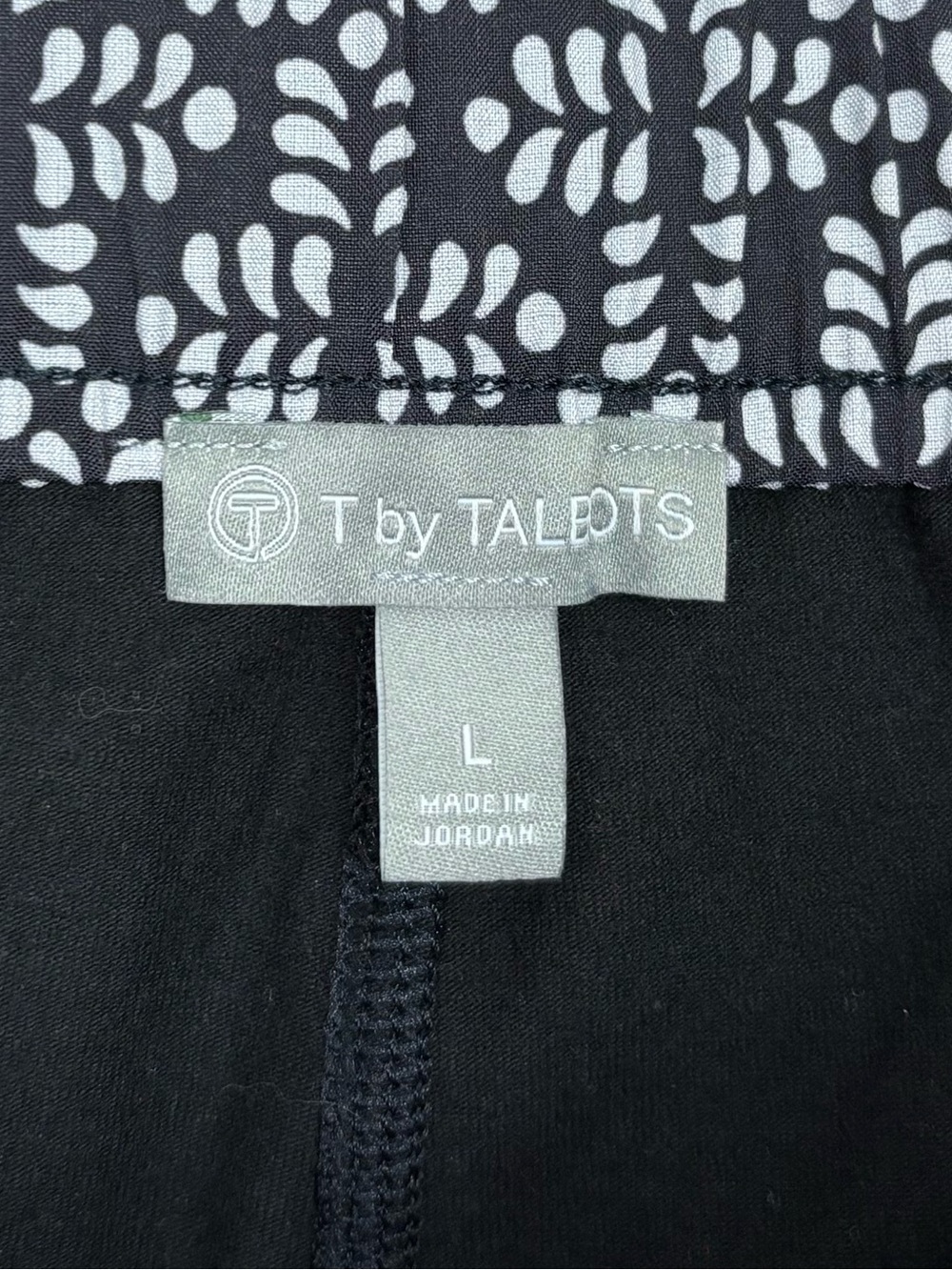 Talbots B&W Skort w/ Zip Pockets Size Large EUC Preppy Weekend Vacation Beach - Picture 2 of 10